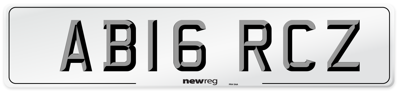 AB16 RCZ Number Plate from New Reg